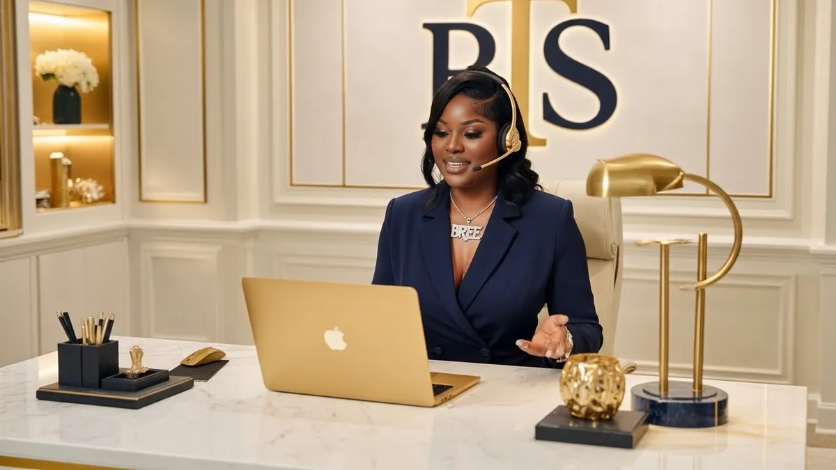 Bree on a video consultation